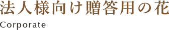 法人様向け贈答用の花